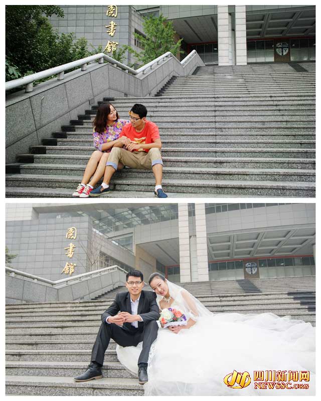 西南交大学霸夫妻校园婚拍走红